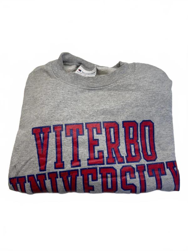 Vintage Champion Viterbo University Sweatshirt – Grey Medium