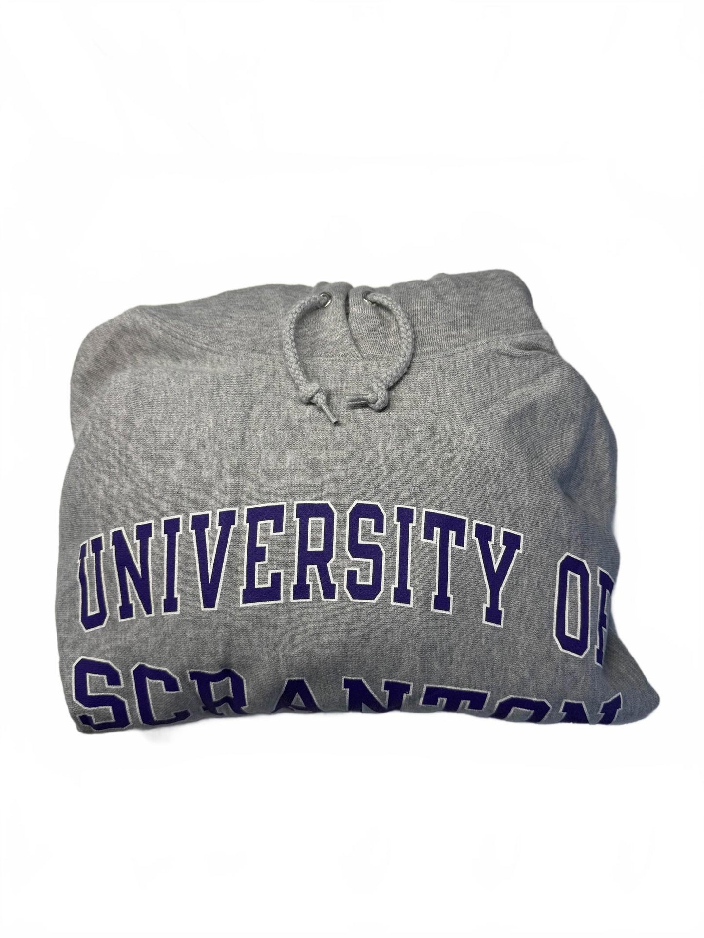 Vintage Champion Scranton University Hoodie Large - Grey