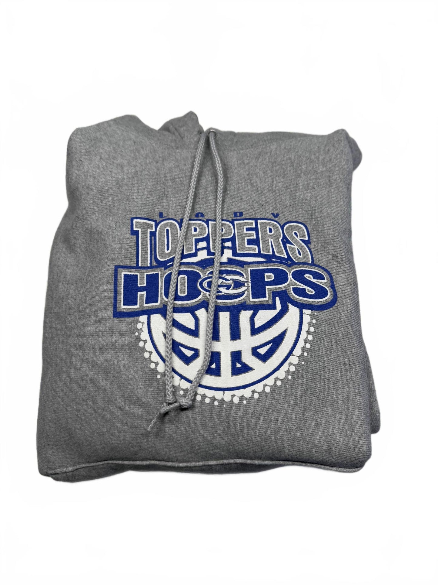 Vintage Toppers Hoops Hoodie Grey Medium