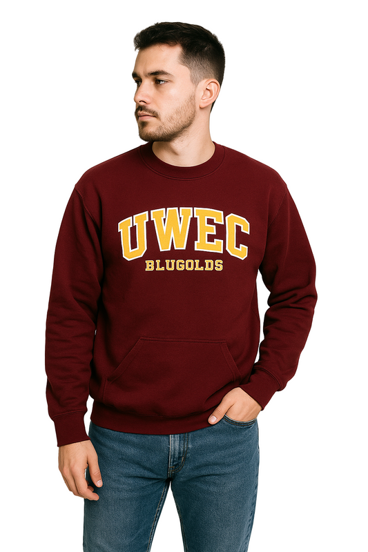 Vintage Champion UWEC Blugolds Crewneck – Maroon Small