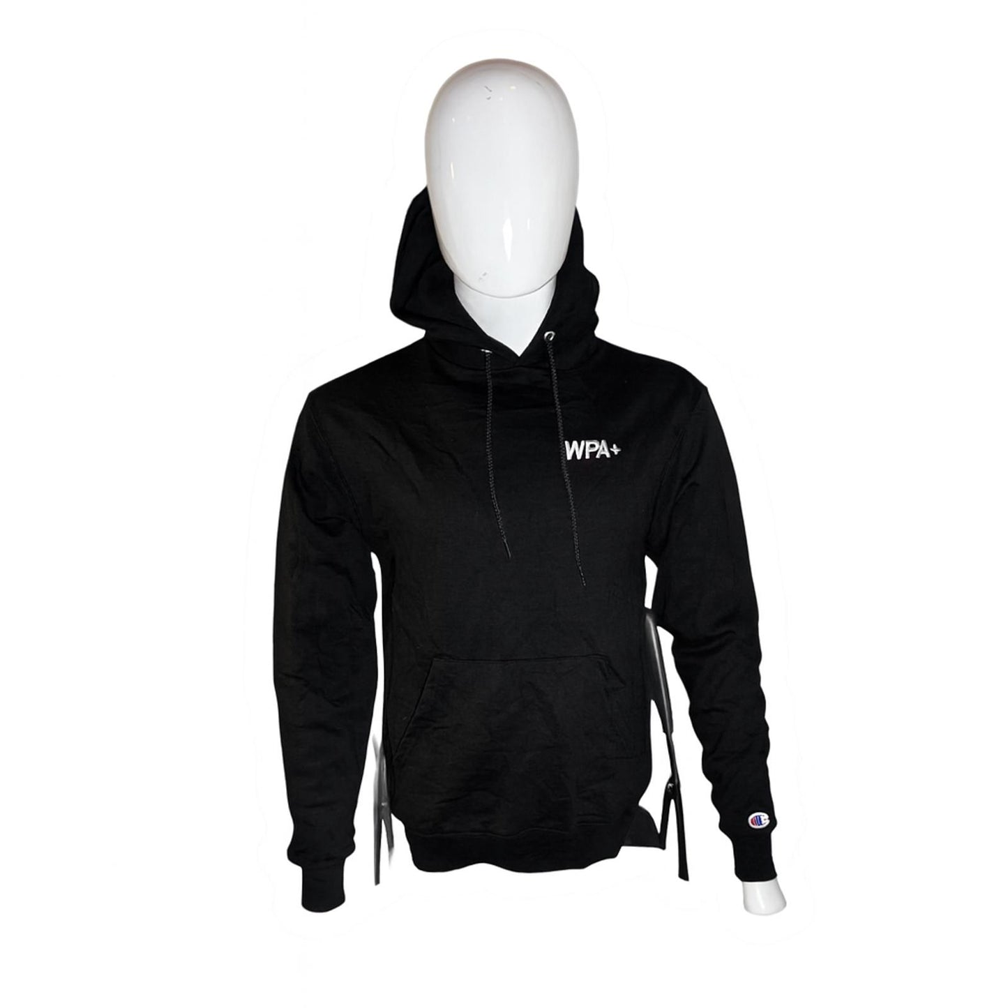 Vintage Champion WPA+ Black Hoodie Large