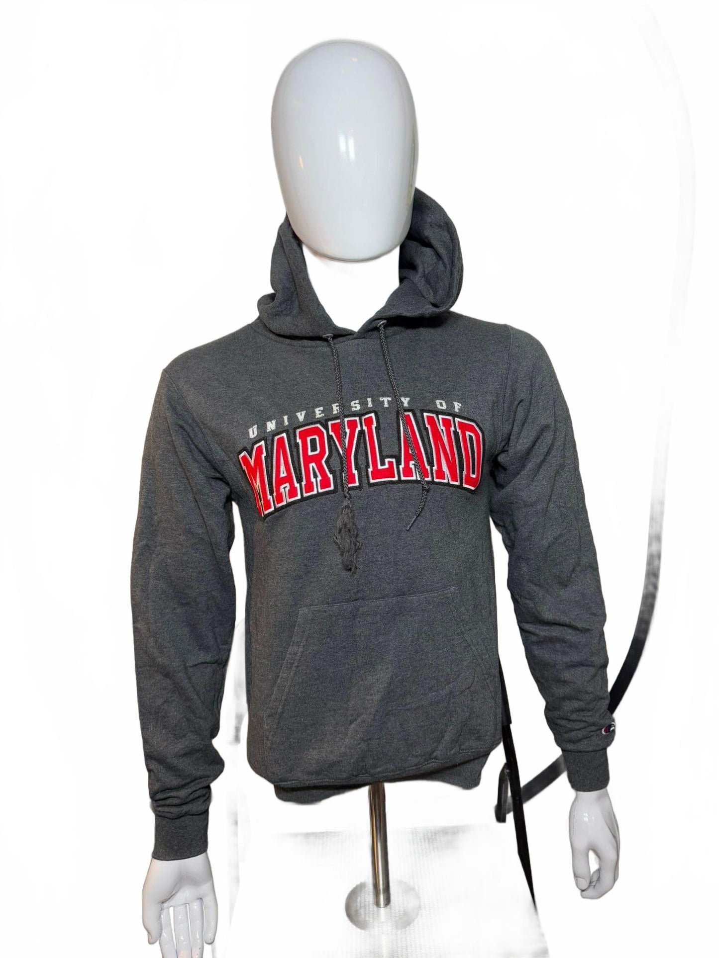 Vintage Champion University of Maryland Hoodie XS – Grey