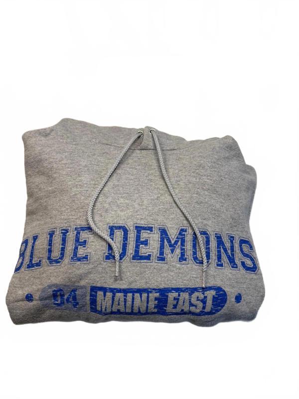 Vintage Champion Blue Demons Hoodie – Grey Small