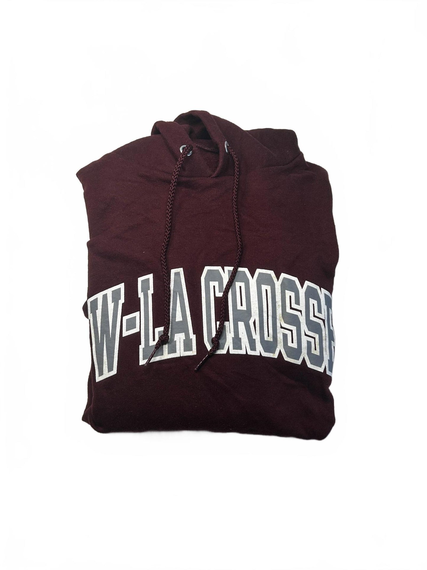 Vintage Champion UW-La Crosse Hoodie Medium Maroon
