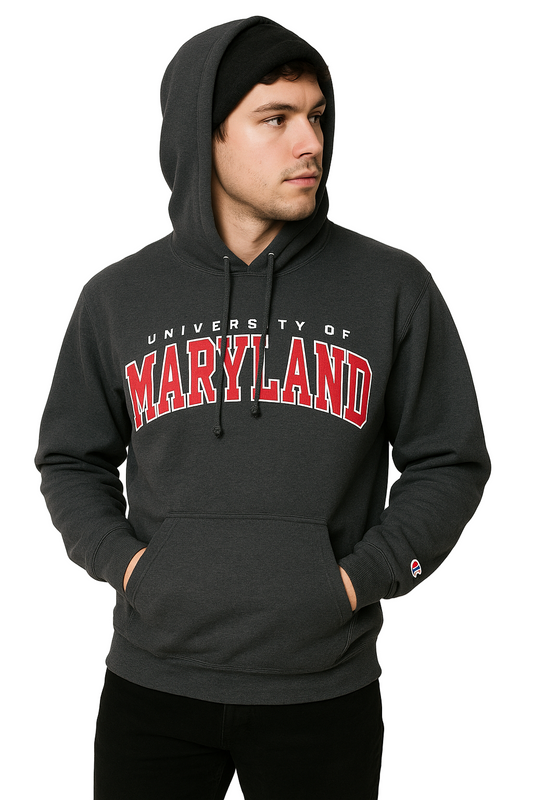 Vintage Champion University of Maryland Hoodie XS – Grey