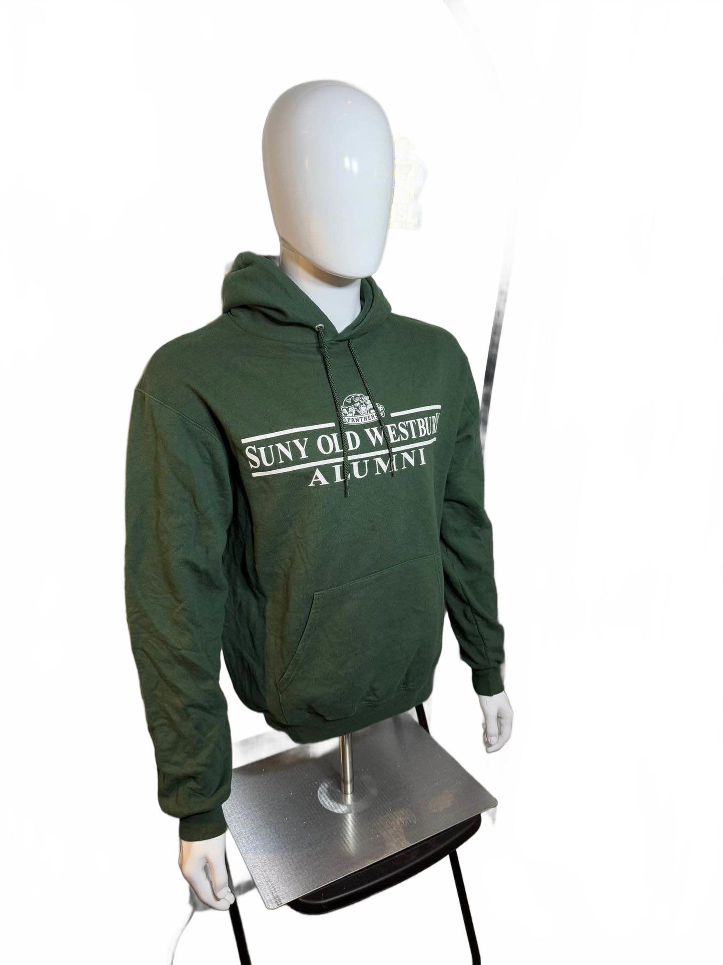 Vintage Champion SUNY Old Westbury Hoodie M Green