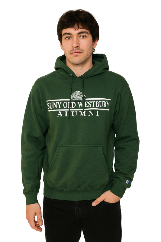 Vintage Champion SUNY Old Westbury Hoodie M Green