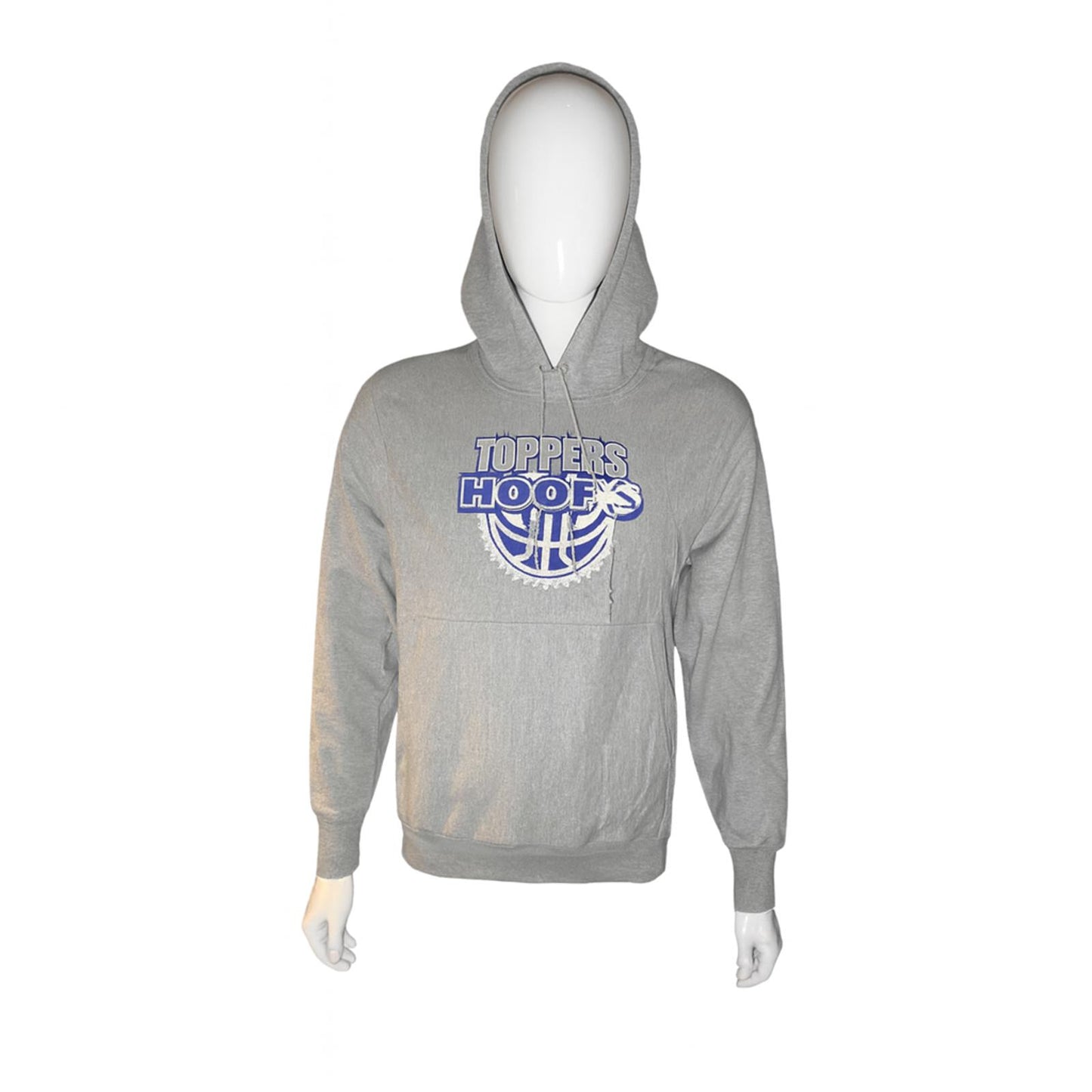 Vintage Toppers Hoops Hoodie Grey Medium