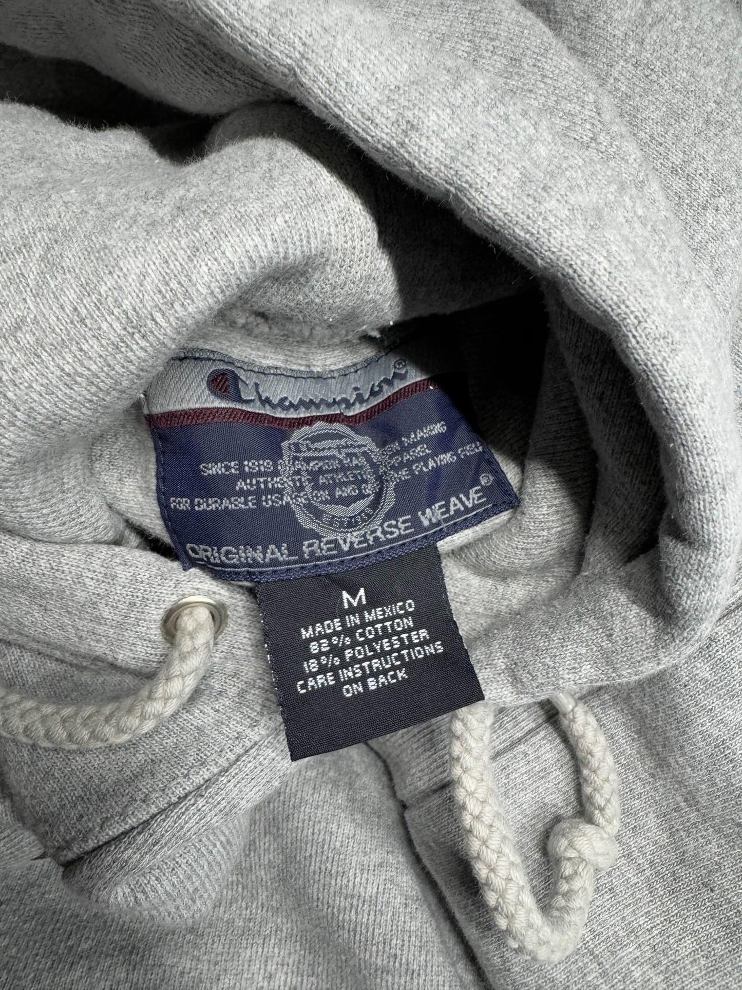 Vintage Fordham University Rams Hoodie Grey Medium