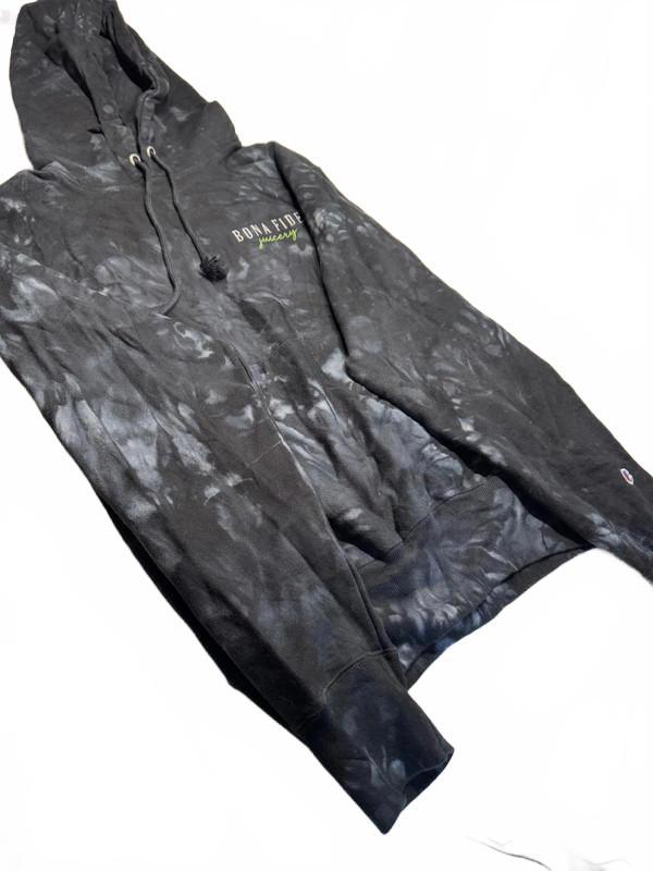 Vintage Champion Bona Fide Juicery Hoodie – Black Small