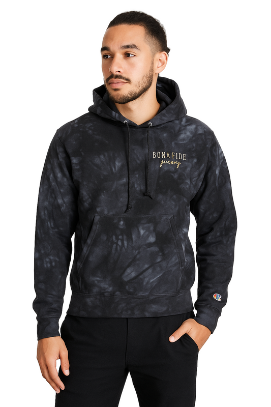 Vintage Champion Bona Fide Juicery Hoodie – Black Small