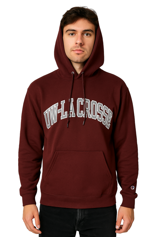 Vintage Champion UW-La Crosse Hoodie Medium Maroon