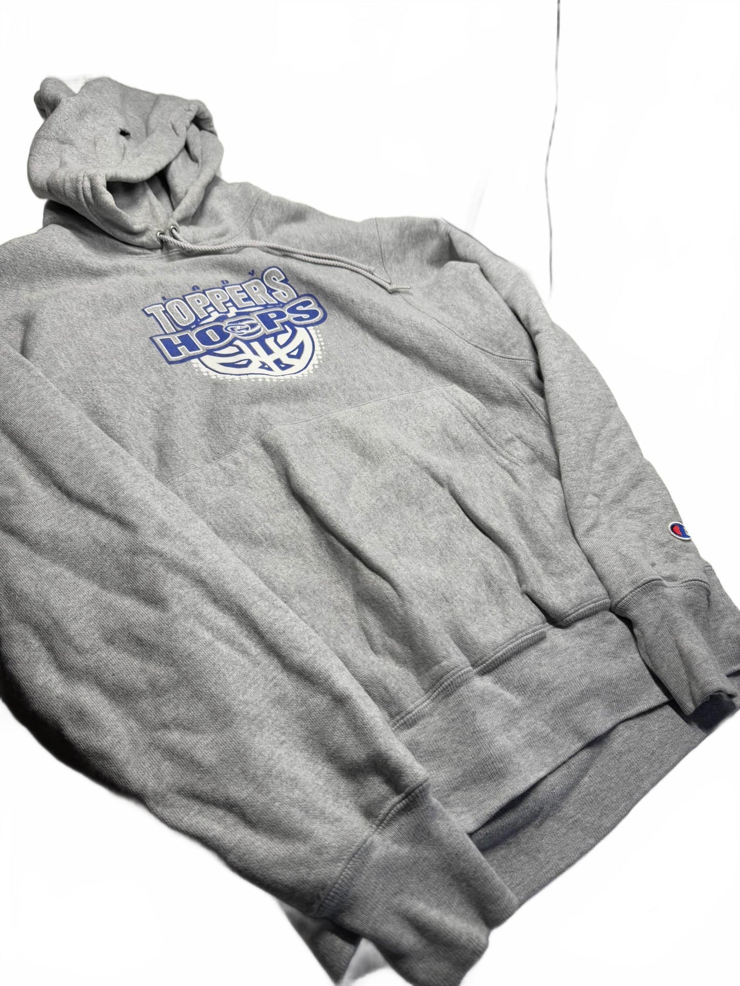 Vintage Toppers Hoops Hoodie Grey Medium