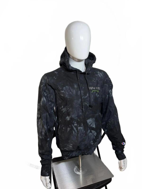 Vintage Champion Bona Fide Juicery Hoodie – Black Small