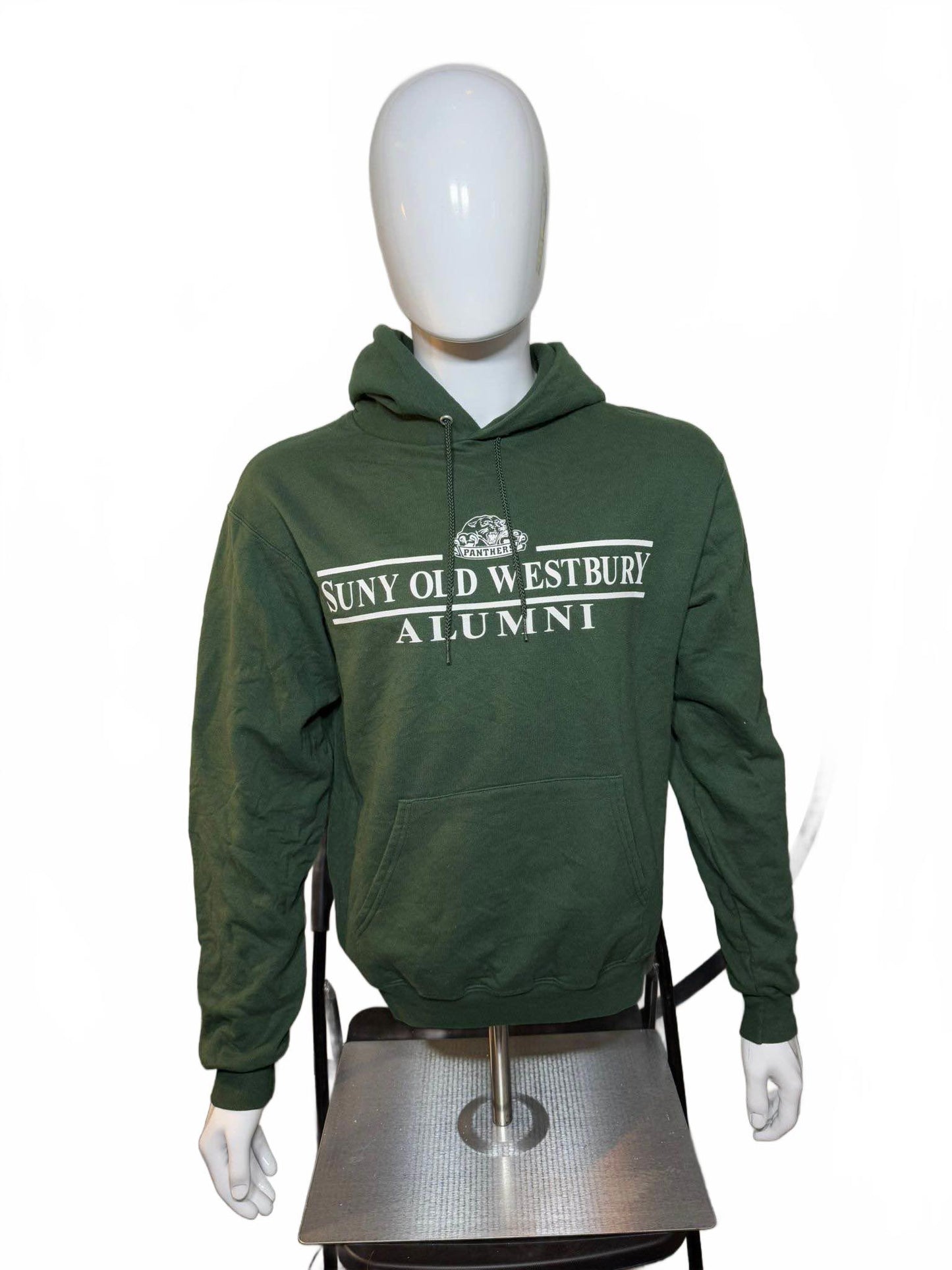 Vintage Champion SUNY Old Westbury Hoodie M Green