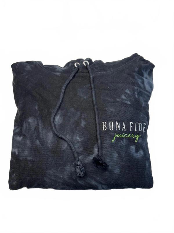 Vintage Champion Bona Fide Juicery Hoodie – Black Small