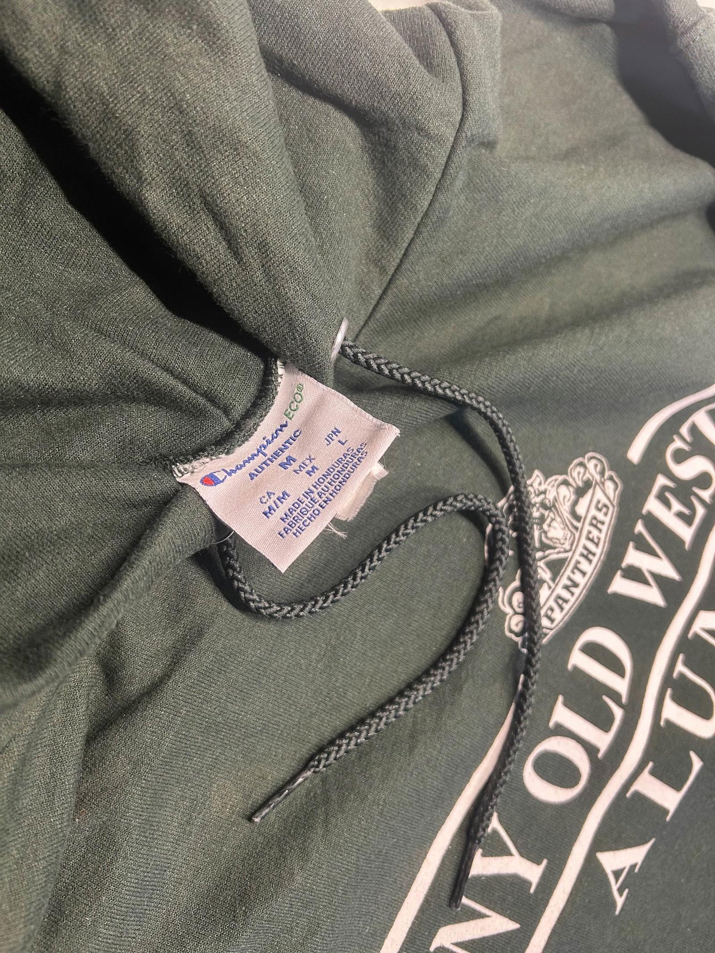 Vintage Champion SUNY Old Westbury Hoodie M Green